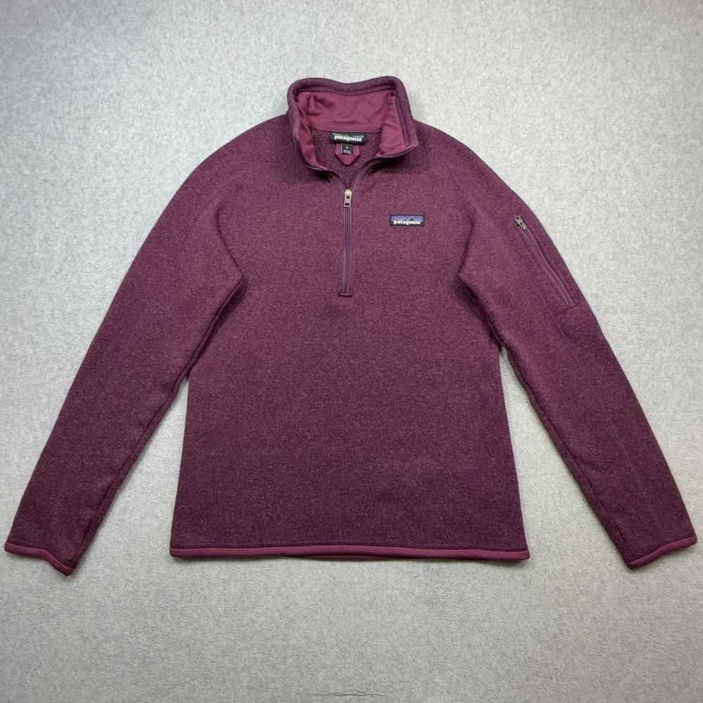 Patagonia Better Sweater Womens Small Purple Heather 1/4 Zip Outdoor 25618